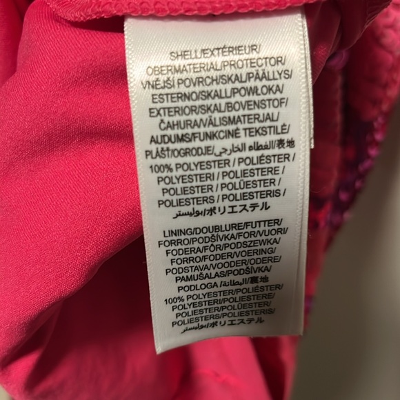 LIV FOSTER V-Neck Halter Sequin Stripe Pink Mini Dress, Size 6 - Picture 11 of 12